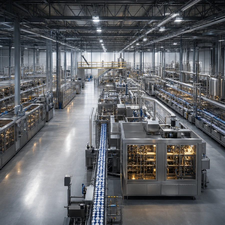 Overview of our industrial partner’s production site