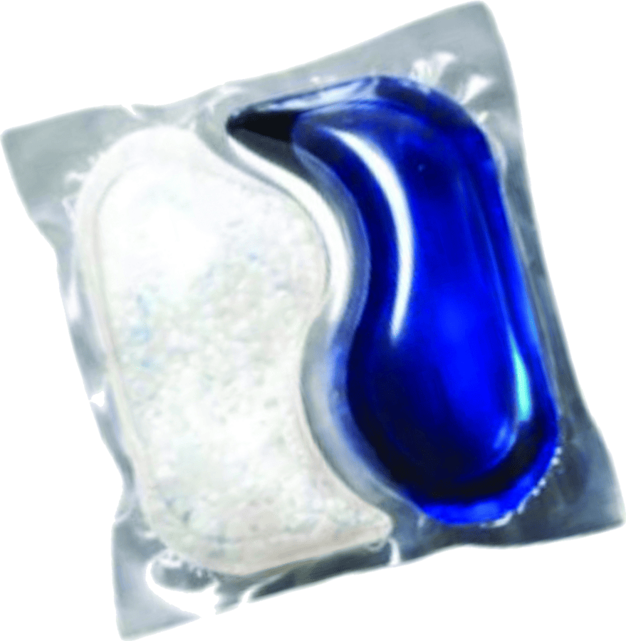 Cápsula ActiSmell blanca y azul
